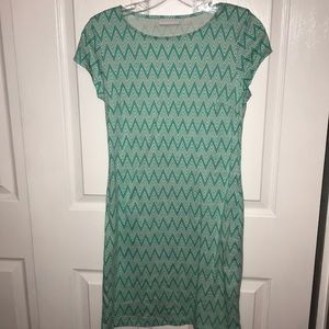 Chevron T-Shirt Dress